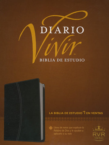 Biblia Diario Vivir RVR 1960, Piel Imit. Negro/Onice Ind. (RVR 1960 Life Appl. Bible, Imit. Leather Black/Onyx Ind.)