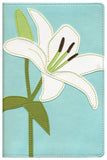 KJV Thinline Bloom Collection Bible, Italian Duo-Tone, White Lily