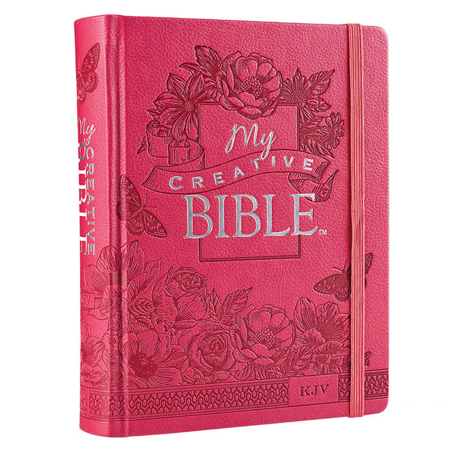 KJV My Creative Bible, Pink Floral LuxLeather
