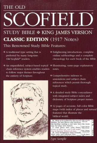 Old Scofield Study Bible Classic Edition, KJV, Bonded Leather black