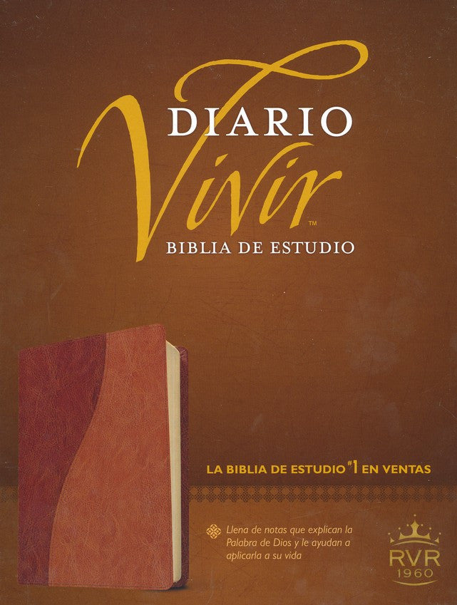Biblia Diario Vivir RVR 1960, Piel Imit. Cafe/Cafe Claro (RVR 1960 Life Appl. Bible, Imit. Leather Brown/Tan)