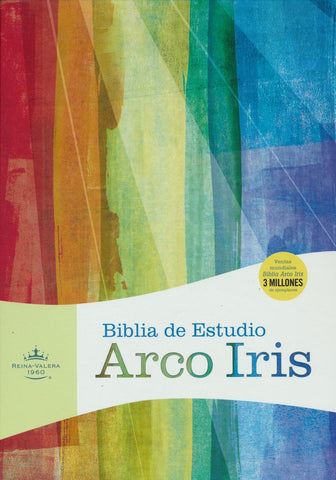 Biblia de Estudio Arco Iris RVR 1960, Piel Canela/Damasco Ind.