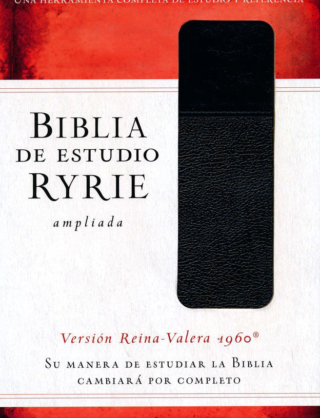 Biblia de estudio Ryrie ampliada RVR 1960, Negro (The Ryrie Study Bible, Black Duo-tone)