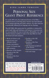 KJV Personal-Size Giant-Print Reference Bible--imitation leather, burgundy