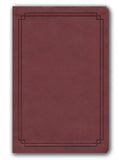 KJV Thinline Bible--soft leather-look, burgundy