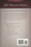 KJV Thinline Bible--soft leather-look, burgundy