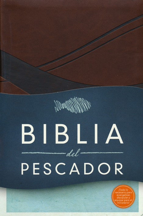 Biblia del Pescador RVR 1960, Símil Piel, Chocolate