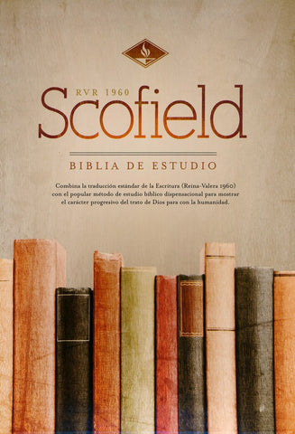 RVR 1960 Biblia de Estudio Scofield, verde oscuro/castanosimil piel con indice