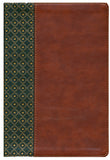RVR 1960 Biblia de Estudio Scofield, verde oscuro/castanosimil piel con indice