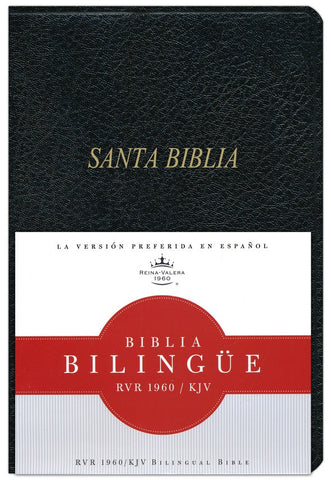 Biblia Bilingüe RVR 1960-KJV, Piel Imit. Negro Ind.