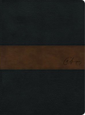 RVR 1960 Biblia de estudio Spurgeon, negro/marron simil piel