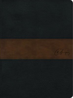 RVR 1960 Biblia de estudio Spurgeon, negro/marron simil piel